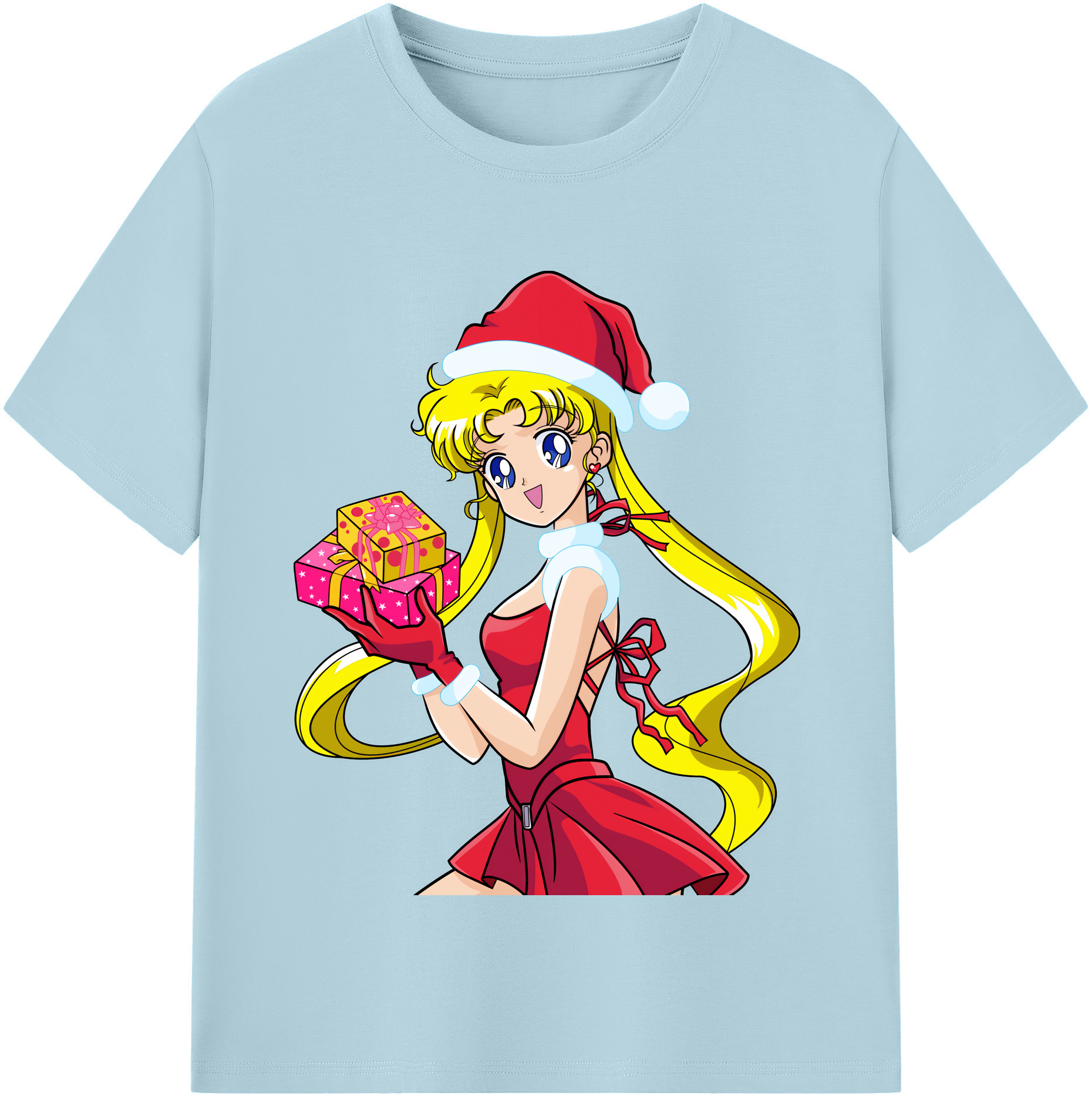 （画像用） 美少女戦士セーラームーン 月野 うさぎ つきの うさぎ Sailor Moon Tsukino Usagi 綿100％半袖Tシャツ（フロントプリント）
